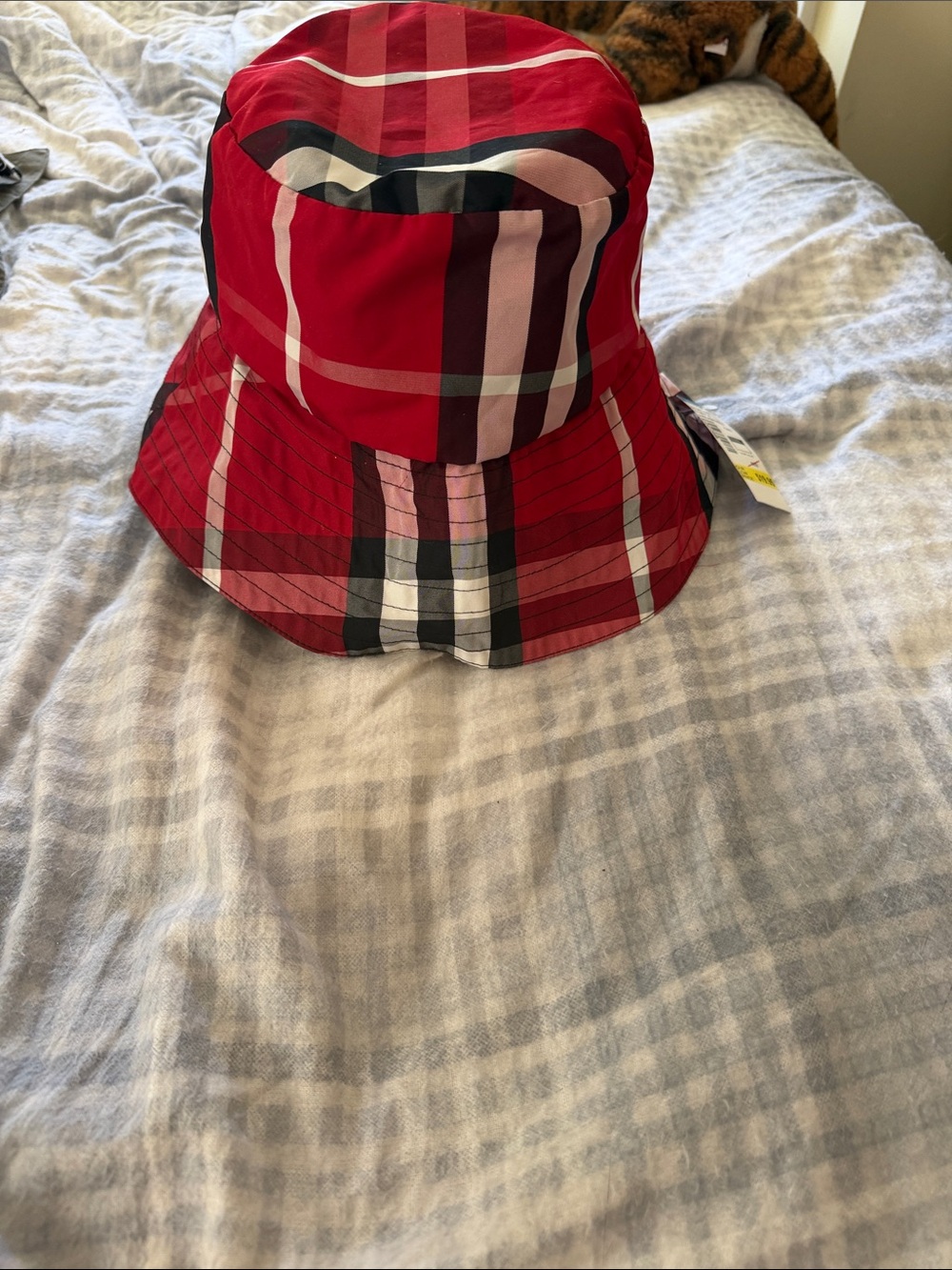 Red Plaid Bucket Hat - Unbranded - Picture 2 of 4